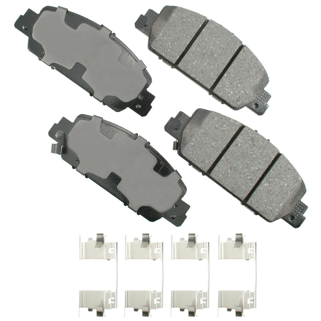 AKEBONO BRAKE CORPORATION ACT1654 ProACT Ultra-Premium Bra ke Pads - Front