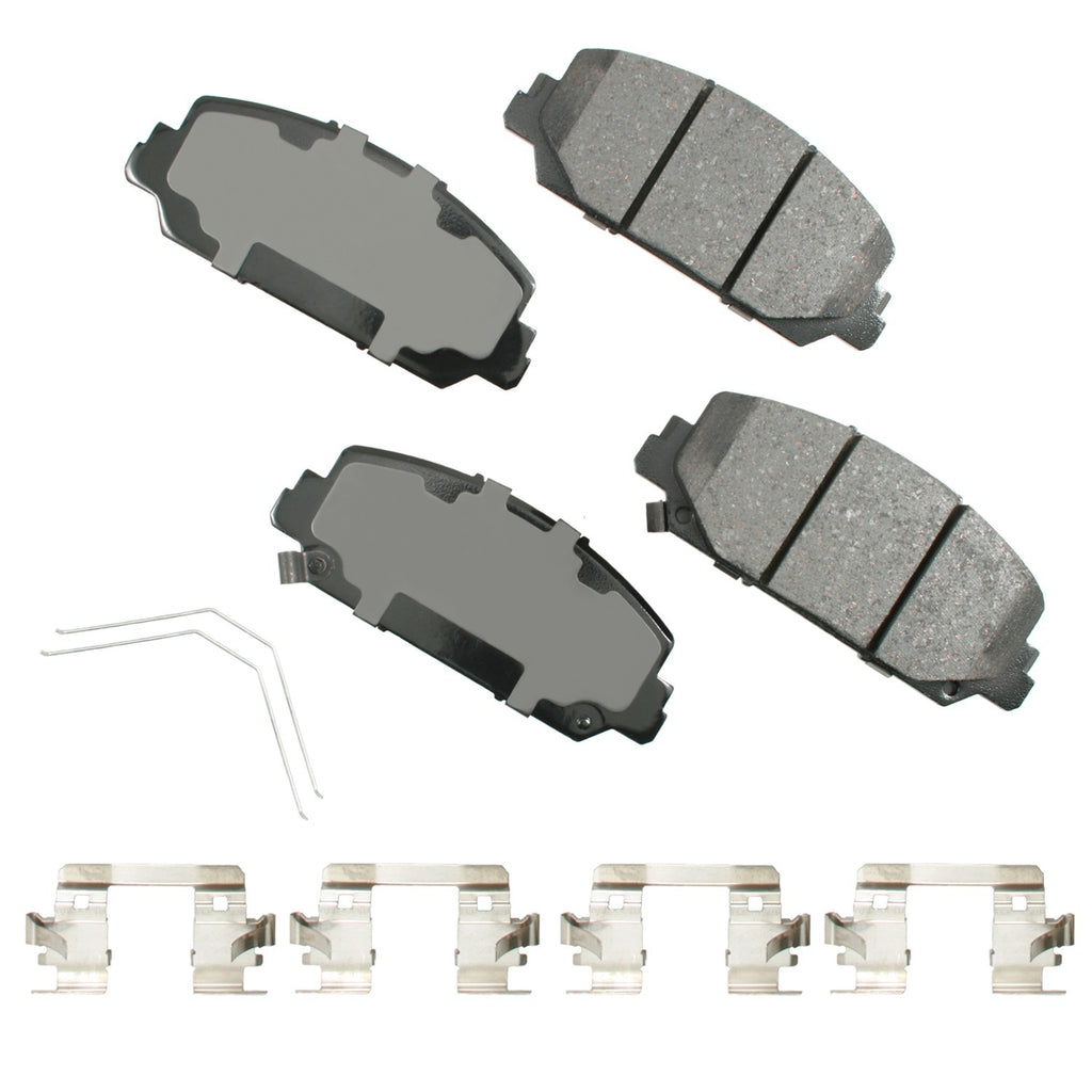 AKEBONO BRAKE CORPORATION ACT1697 ProACT Ultra-Premium Bra ke Pads - Front