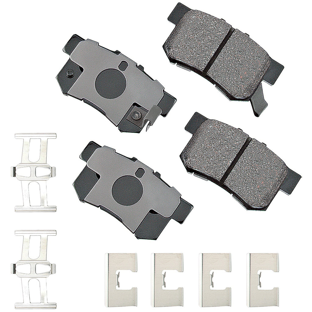 AKEBONO BRAKE CORPORATION ACT536A ProACT Ultra-Premium Bra ke Pads - Rear