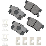 AKEBONO BRAKE CORPORATION ACT536A ProACT Ultra-Premium Bra ke Pads - Rear