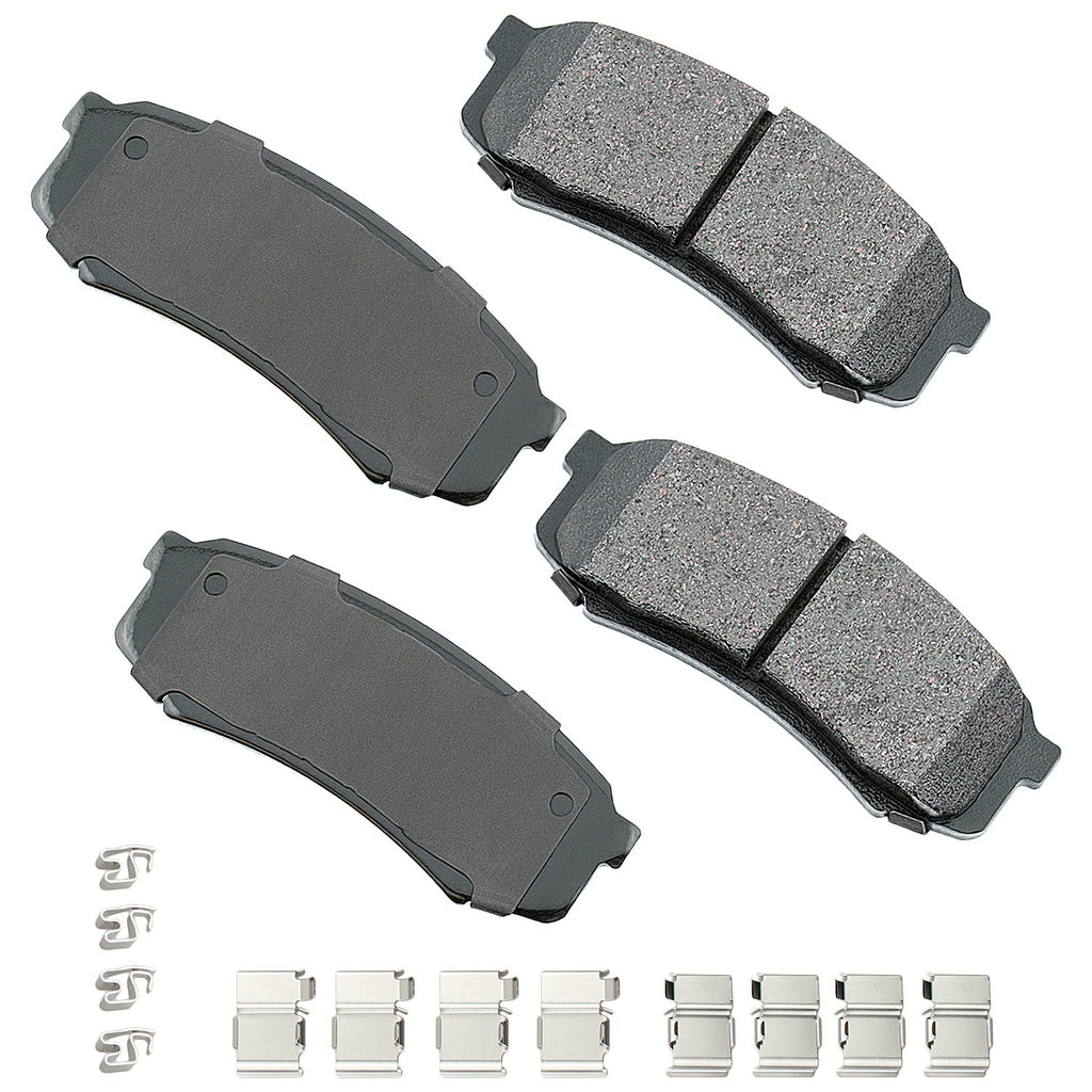 AKEBONO BRAKE CORPORATION ACT606A Brake Pad Rear Lexus 10- 19 GX470 03-09