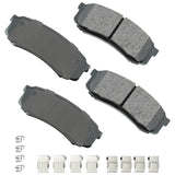AKEBONO BRAKE CORPORATION ACT606A Brake Pad Rear Lexus 10- 19 GX470 03-09