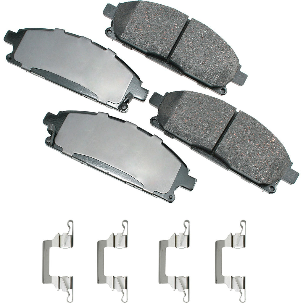 AKEBONO BRAKE CORPORATION ACT691A Brake Pads Front Acura MDX 03-06 Quest 04-09