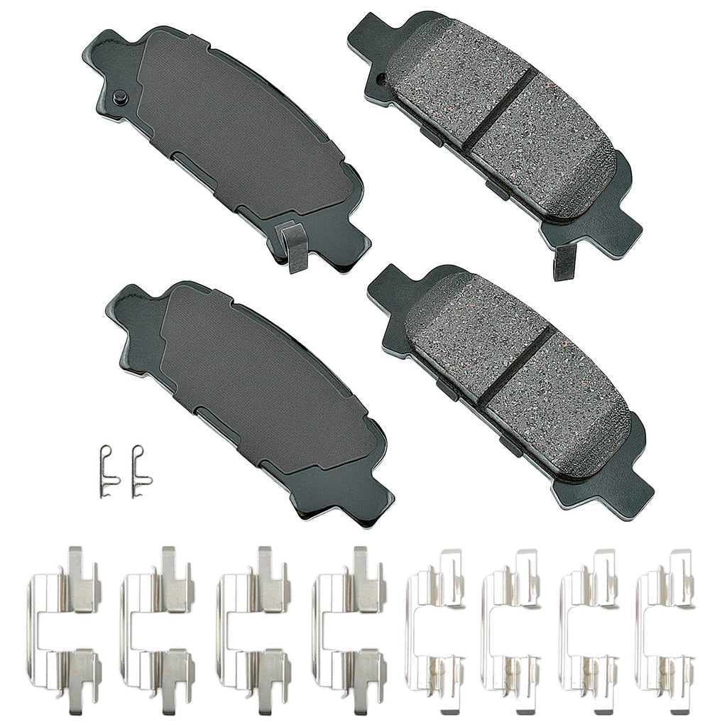 AKEBONO BRAKE CORPORATION ACT770A ProACT Ultra-Premium Bra ke Pads - Rear