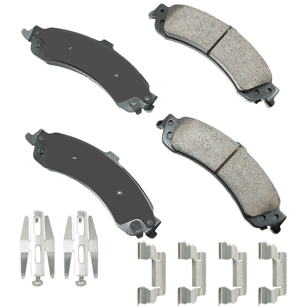 AKEBONO BRAKE CORPORATION ACT834A ProACT Ultra-Premium Bra ke Pads - Rear
