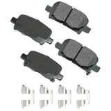 AKEBONO BRAKE CORPORATION ACT865A ProACT Ultra-Premium Bra ke Pads - Rear