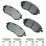 AKEBONO BRAKE CORPORATION ACT929A ProACT Ultra-Premium Bra ke Pads - Front
