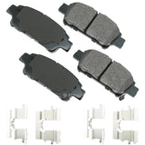 AKEBONO BRAKE CORPORATION ACT995A ProACT Ultra-Premium Bra ke Pads - Rear