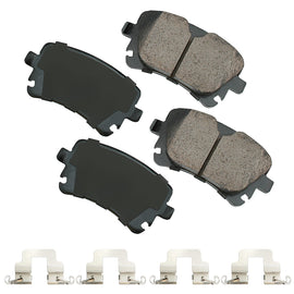 AKEBONO BRAKE CORPORATION EUR1018A Euro Ultra-Premium Brake Pads - Rear