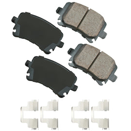 AKEBONO BRAKE CORPORATION EUR1348A Brake Pads Rear Audi A3 06-10 Quattro 06-09