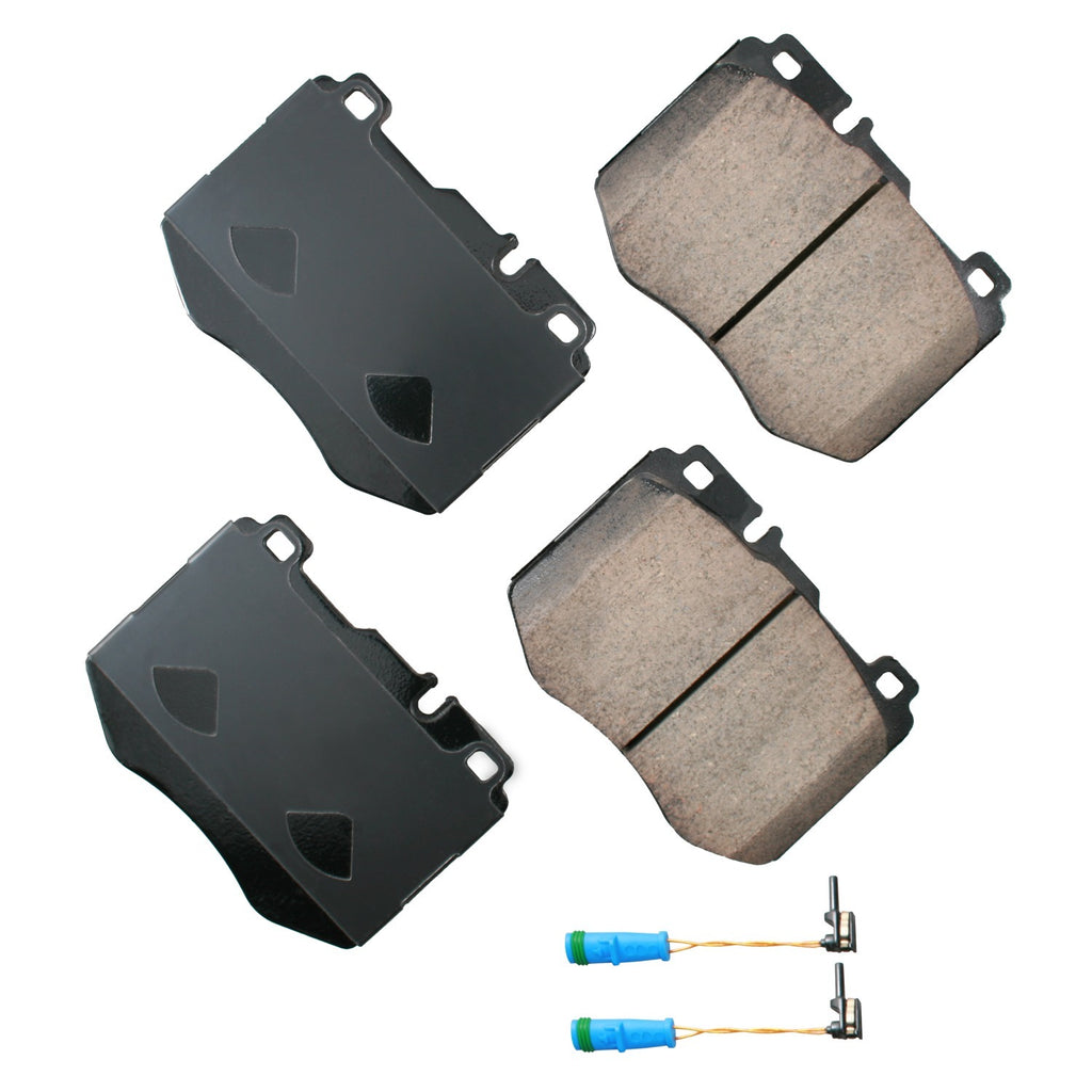 AKEBONO BRAKE CORPORATION EUR1796 Akebono Brake Corporation Euro Ultra-Premium Front Brake Pads for Mercedes-Benz C-Class (2015-2023) - Set of 4