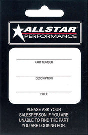 ALLSTAR PERFORMANCE 040 Allstar Hang Tag 100 Pack