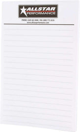 ALLSTAR PERFORMANCE 044 Allstar Notepad 5.5x8.5 Package of 6