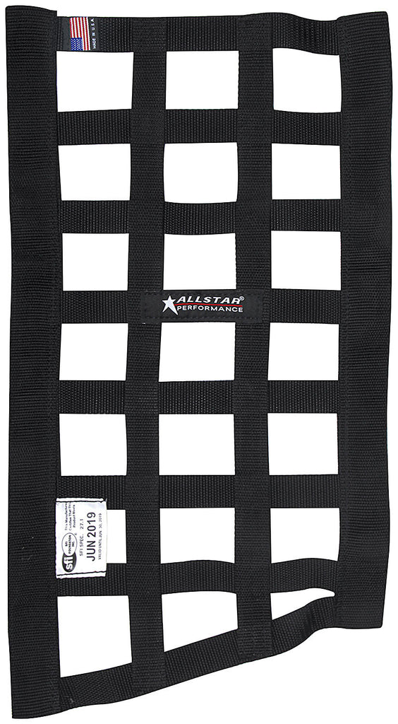 ALLSTAR PERFORMANCE 10291 Window Net Border Style Funny Car Black SFI