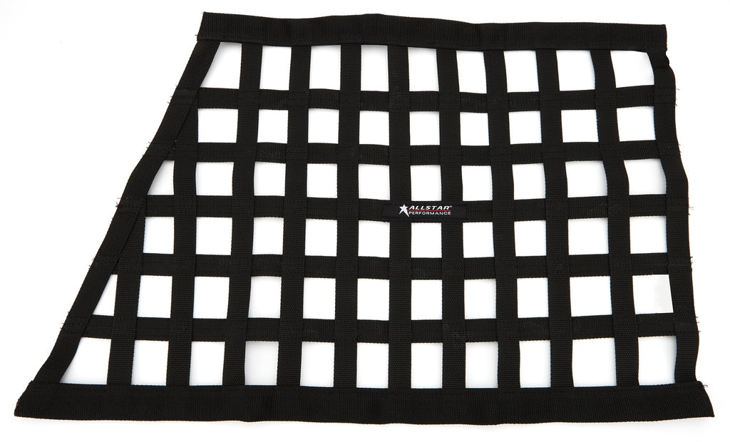 ALLSTAR PERFORMANCE 10293 Window Net Ribbon Style Angled Black Non-SFI