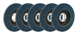 ALLSTAR PERFORMANCE 12121-5 Flap Discs 60 Grit 4-1/2in with 7/8in Arbor