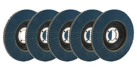 ALLSTAR PERFORMANCE 12122-5 Flap Discs 80 Grit 4-1/2in with 7/8in Arbor