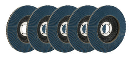 ALLSTAR PERFORMANCE 12123-5 Flap Discs 120 Grit 4-1/2in with 7/8in Arbor