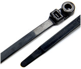 ALLSTAR PERFORMANCE 14392 Wire Ties Black 14.00 w/ Mounting Hole 25pk