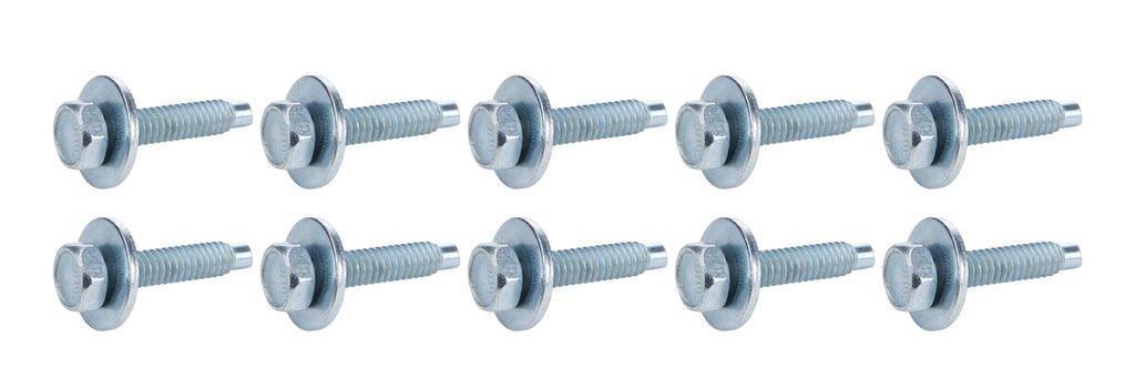 ALLSTAR PERFORMANCE 16555 Body Bolt 1-1/8in 10pk Silver