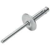 ALLSTAR PERFORMANCE 18060 Lg Hd Rivet 250Pk Silver Flange Type Alum Mandrel