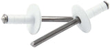 ALLSTAR PERFORMANCE 18096 Lg Hd Rivet White 250pk Multi Grip