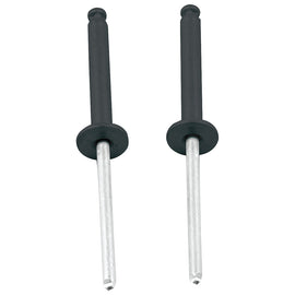 ALLSTAR PERFORMANCE 18099 1/8in Alum Rivet Black 100pk Flange Type