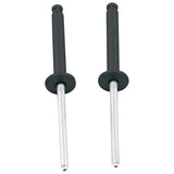ALLSTAR PERFORMANCE 18099 1/8in Alum Rivet Black 100pk Flange Type