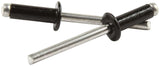 ALLSTAR PERFORMANCE 18128 Sm Hd Rivet Black Alum 250pk