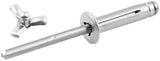 ALLSTAR PERFORMANCE 18184 Sm Hd Rivet 250Pk Silver Flange Type Alum Mandrel