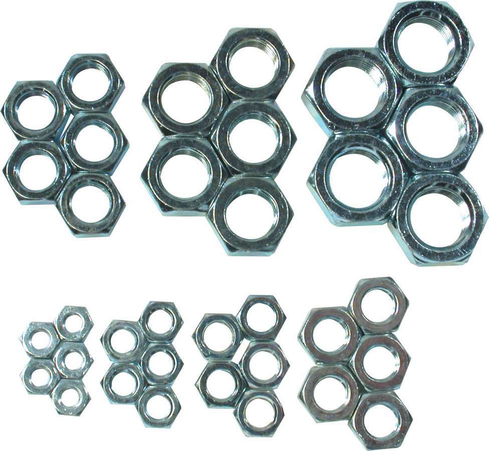 ALLSTAR PERFORMANCE 18290 RH Jam Nut Assortment Steel