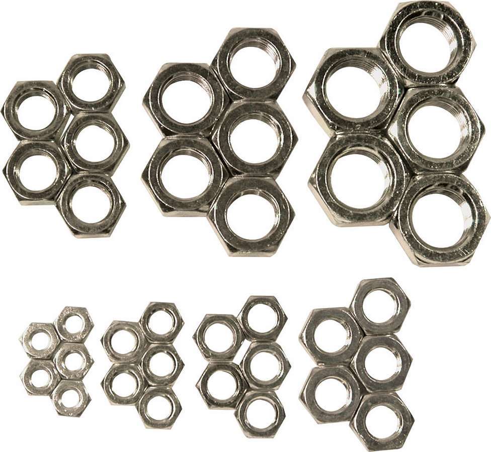 ALLSTAR PERFORMANCE 18291 LH Jam Nut Assortment Steel