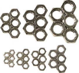 ALLSTAR PERFORMANCE 18291 LH Jam Nut Assortment Steel