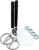 ALLSTAR PERFORMANCE 18484 Alum Hood Pin Kit 3/8in Black