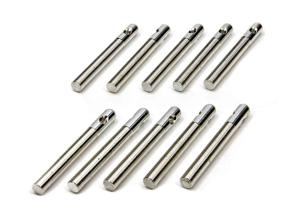 ALLSTAR PERFORMANCE 18487-10 Aluminum Hood Pins 3/8in Silver 10pk