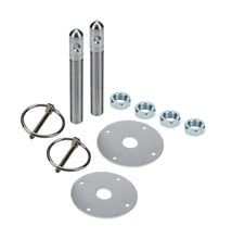 Load image into Gallery viewer, ALLSTAR PERFORMANCE 18496 Alum Hood Pin Kit 1/2in with 3/16in Clips Silver