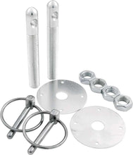 Load image into Gallery viewer, ALLSTAR PERFORMANCE 18500 Alum Hood Pin Kit 1/2in with 1/4in Clips Silver