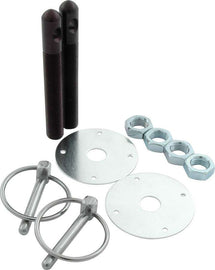 ALLSTAR PERFORMANCE 18504 Alum Hood Pin Kit 1/2in with 1/4in Clips Black