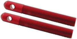 ALLSTAR PERFORMANCE 18508 Alum Hood Pins 1/2in 1/4in Holes Red 2pk