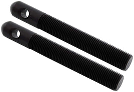 ALLSTAR PERFORMANCE 18511 Alum Hood Pins 1/2in 1/4in Holes Black 2pk