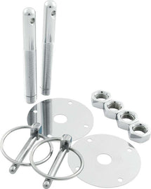 ALLSTAR PERFORMANCE 18513 Steel Hood Pin Kit w/ 1/4in Flip-Over Clips