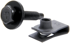ALLSTAR PERFORMANCE 18558 Body Bolt Kit w/ Clips 10pk Black