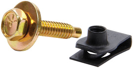 ALLSTAR PERFORMANCE 18559-50 Body Bolt Kit w/ Clips 50pk Gold