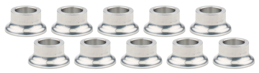 ALLSTAR PERFORMANCE ALL18592-10 Allstar Performance Tapered Aluminum Spacers Set of 10, 1/2 Inch ID and Thickness