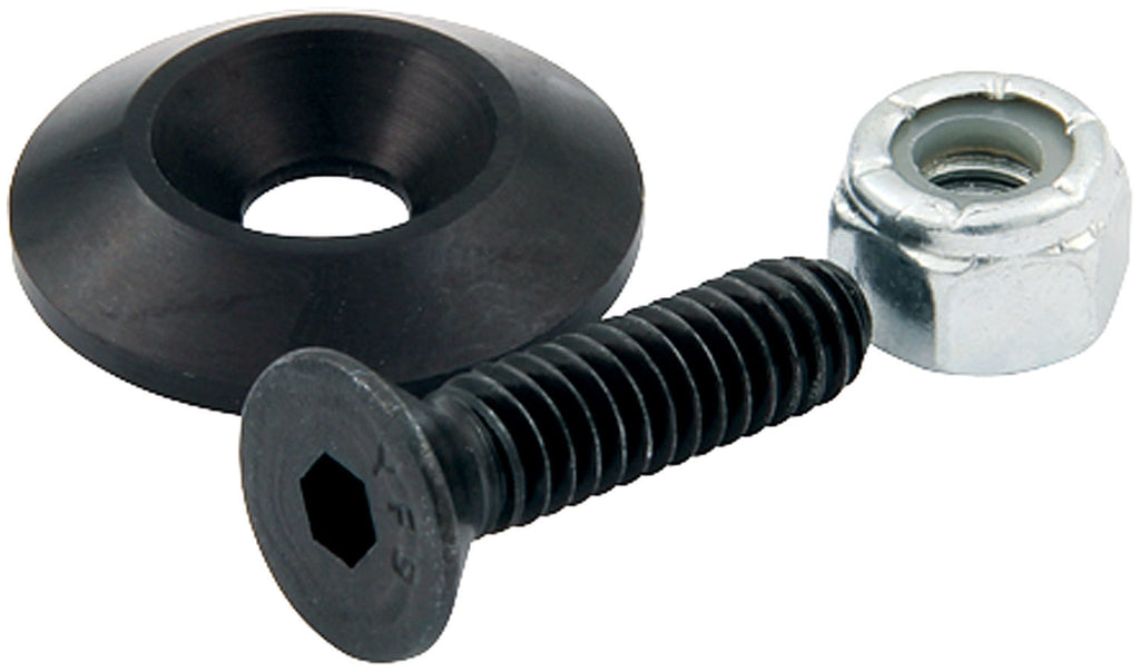 ALLSTAR PERFORMANCE 18631-50 Countersunk Bolts #10 w/1in Washer Black 50pk