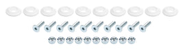 ALLSTAR PERFORMANCE 18681 Countersunk Bolt Kit White 10pk