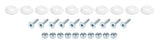 ALLSTAR PERFORMANCE 18681 Countersunk Bolt Kit White 10pk
