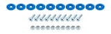 ALLSTAR PERFORMANCE 18683 Countersunk Bolt Kit Blue 10pk
