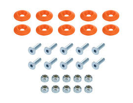 ALLSTAR PERFORMANCE 18684 Countersunk Bolt Kit Orange 10pk