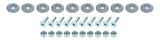 ALLSTAR PERFORMANCE 18685 Countersunk Bolt Kit Silver 10pk